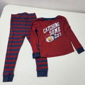 Wonder Nation Boys Football “ Catching Some Zzz’s”Pajamas Size 3T